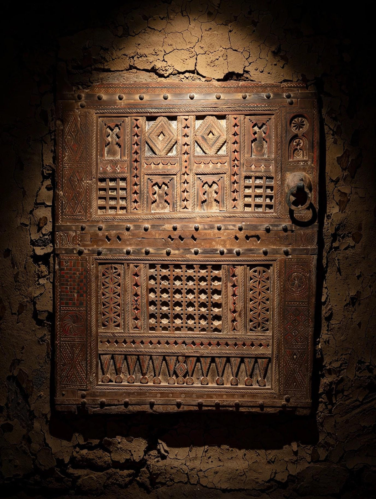 Antique statement decor piece Door Panel, Berber Wall art Decor