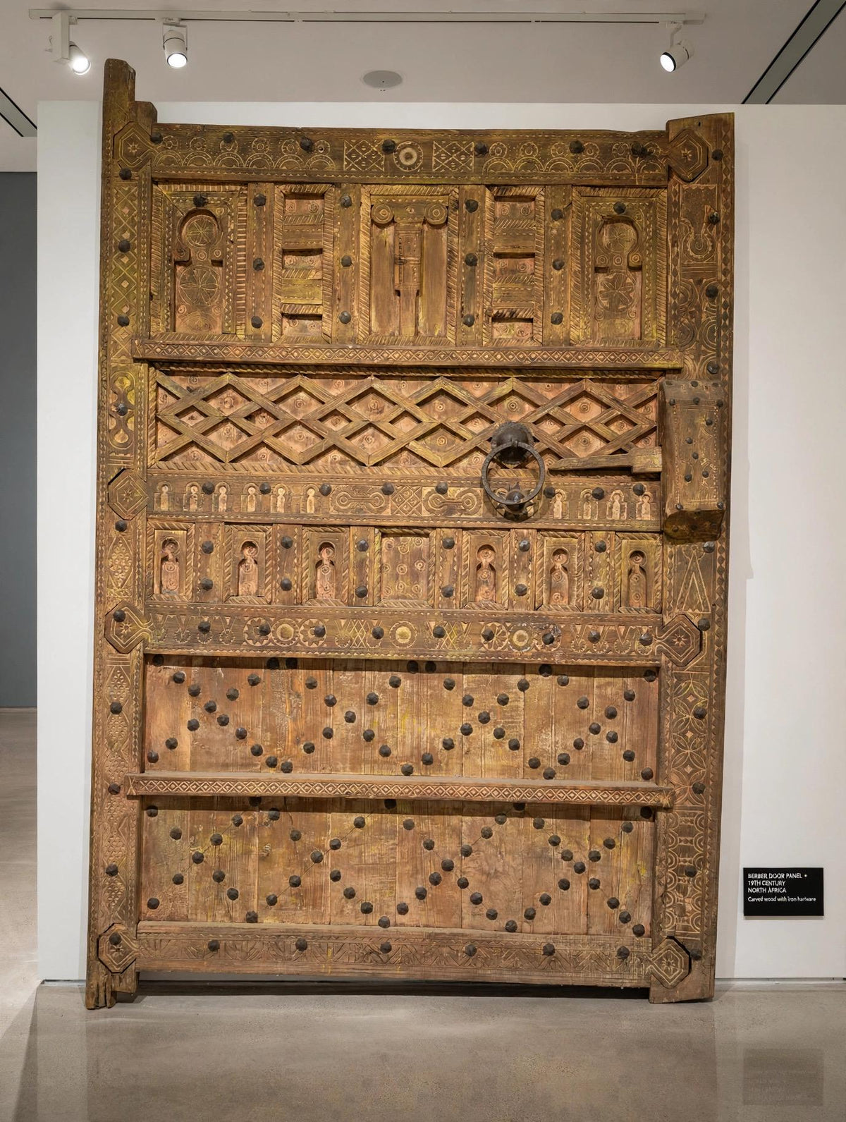 Wall art Decor 19th-century carved wooden Berber door panel a statement piece