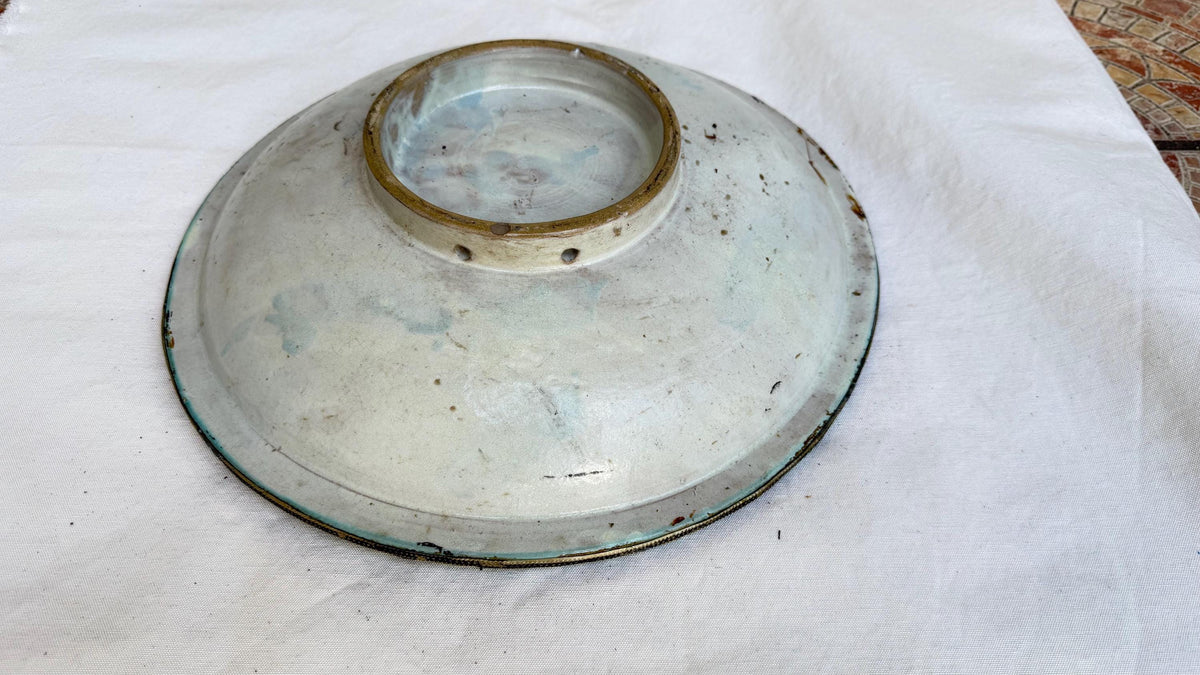 Mid-20th Century Moroccan decoration platter: clay pottery dates back centuries in Morocco