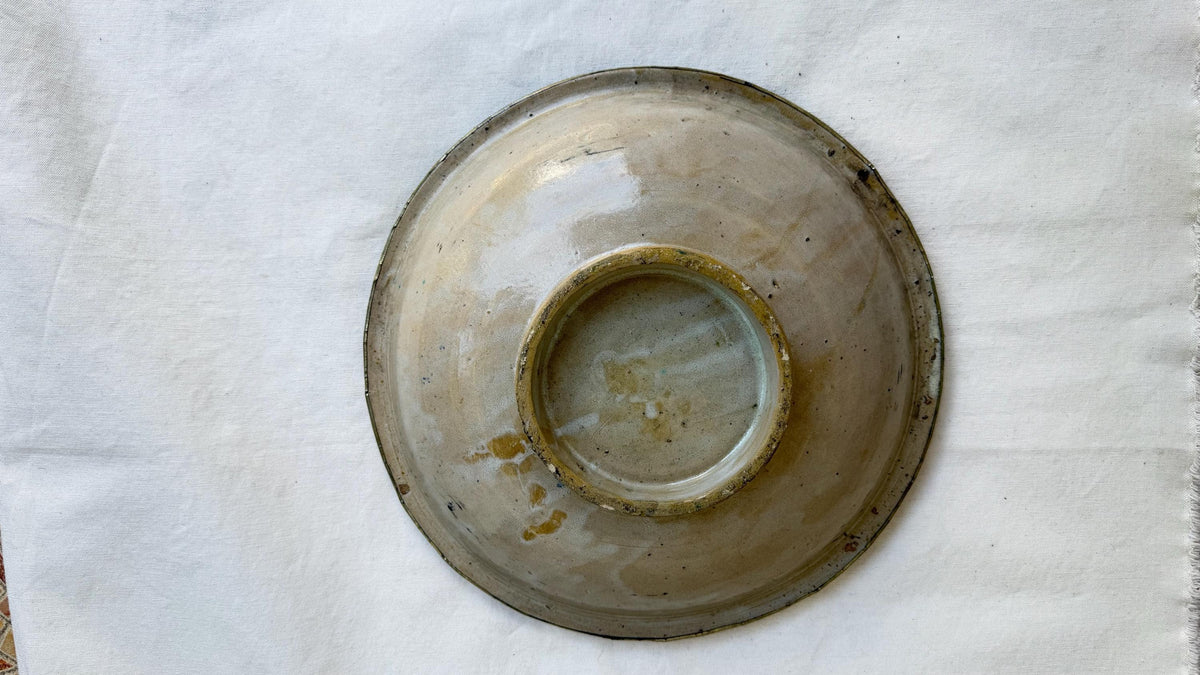 Mid-20th Century Moroccan decoration platter: Wall art plate decor