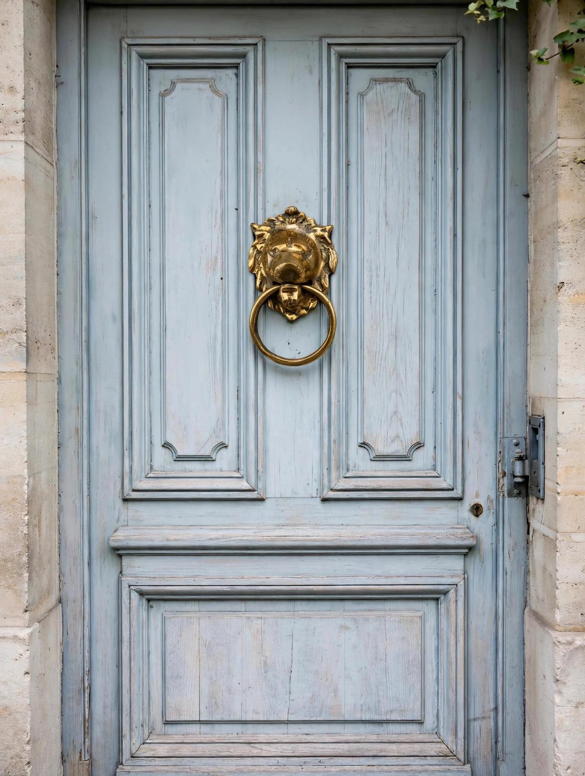 Handmade Moroccan brass lion door knocker