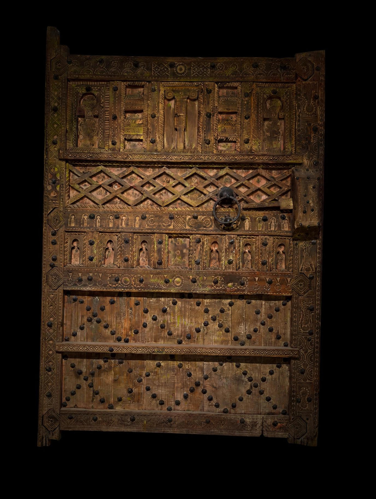 Wall art Decor 19th-century carved wooden Berber door panel a statement piece