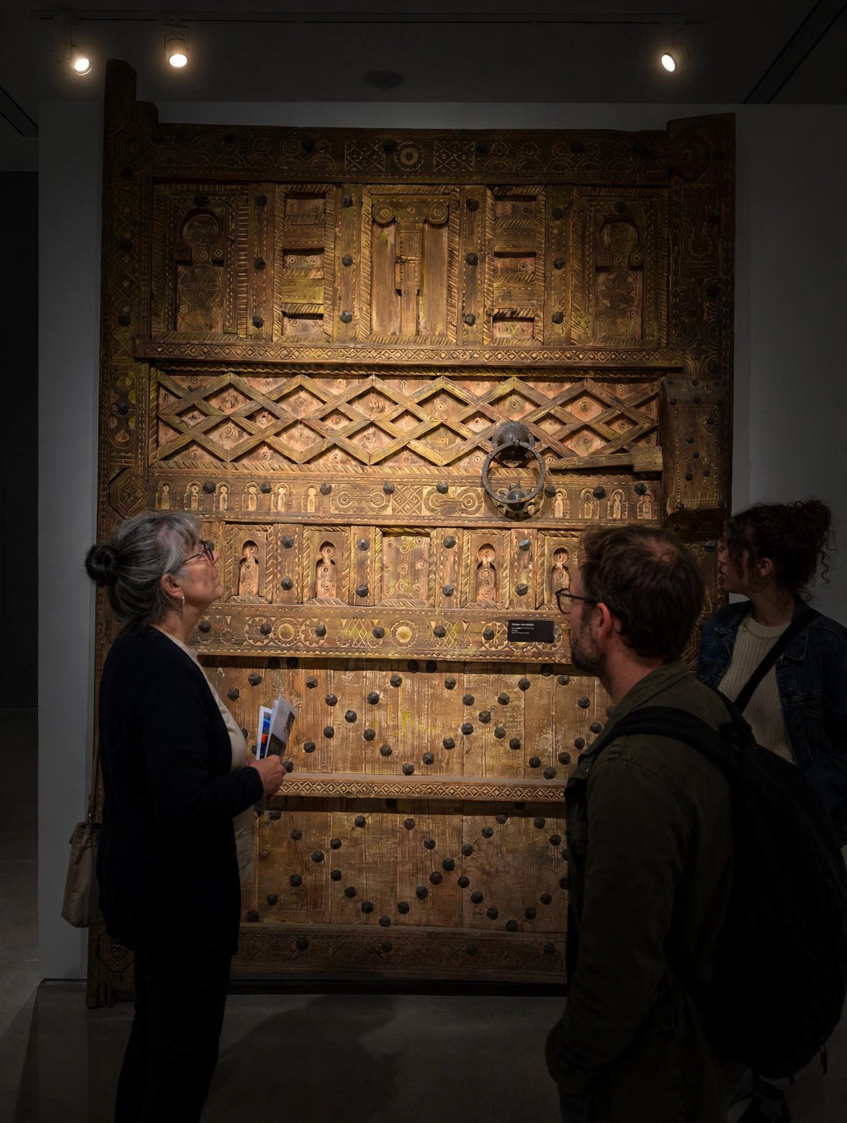 Wall art Decor 19th-century carved wooden Berber door panel a statement piece