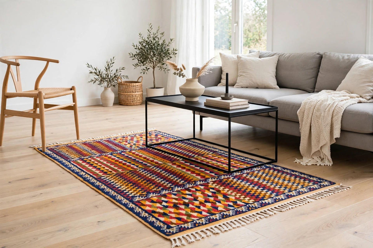 Vintage Handwoven Taznakht Berber Rug, 79x40