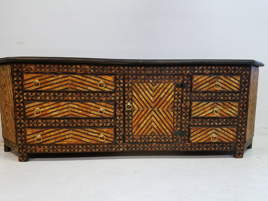 Royal bone inlay cabinet