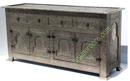 Marrakesh silver cabinet