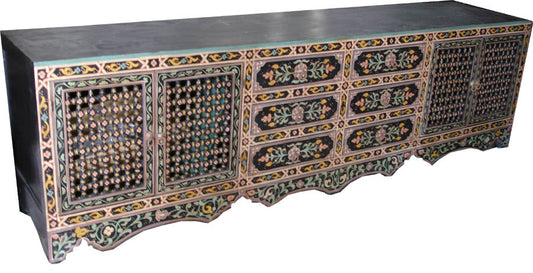 Large Targa painted cabinet