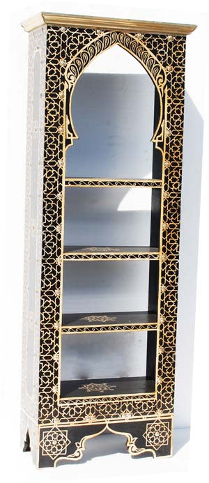 Moroccan bookshelf