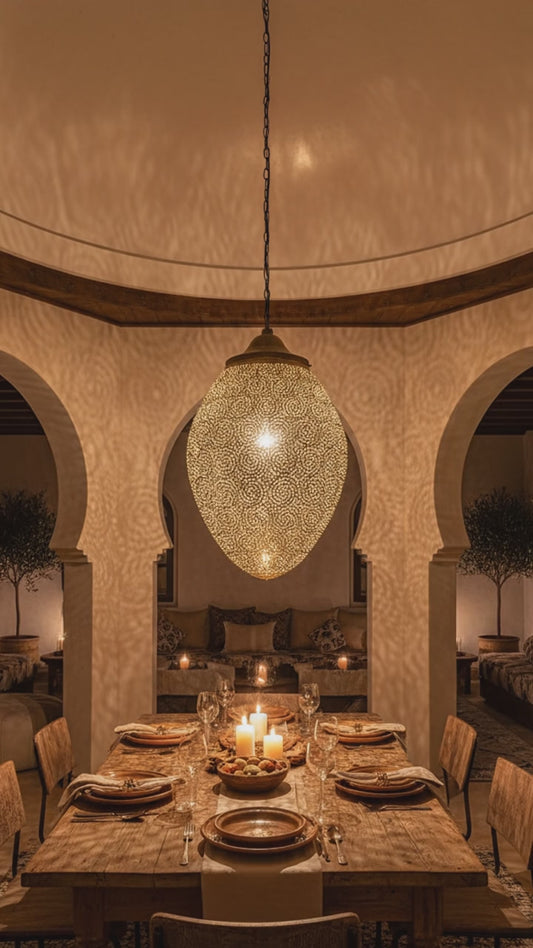 Cordoba brass chandelier