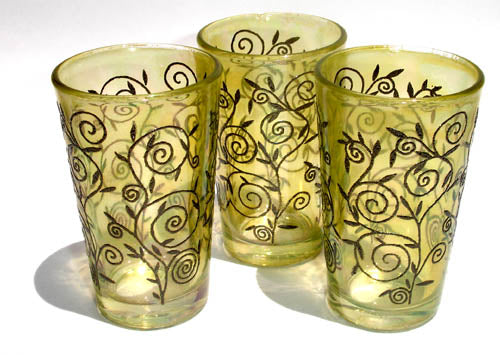 tANana tea glass