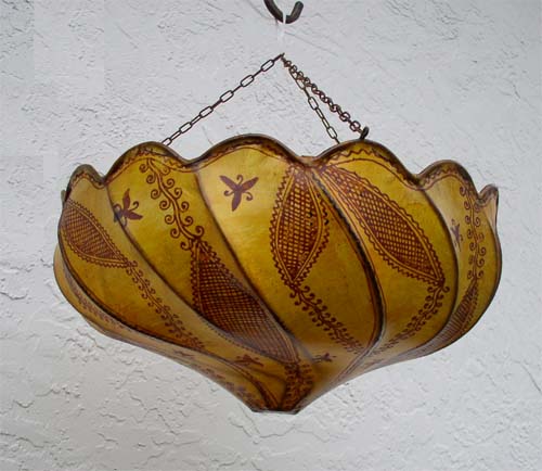 Orange dome lamp