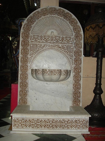 Granada marble wall fountain