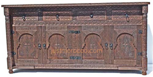 Marrakesh carved cabinet