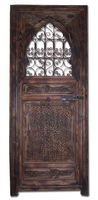 Filigree carved door